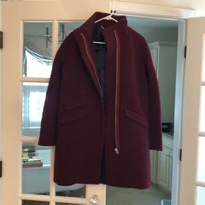 J Crew Cocoon Italian-stadium Wool Coat
